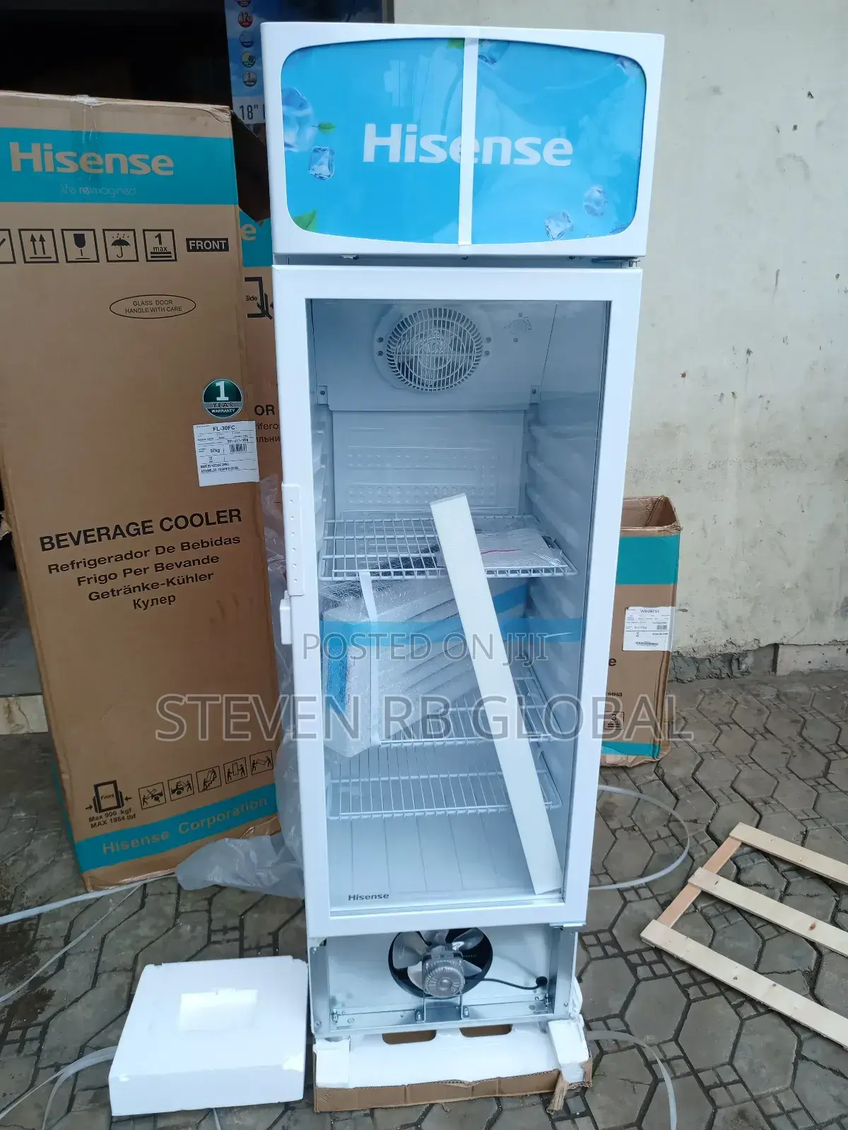 Hisense 222l Upright Showcase Chiller | 30fc-Fl