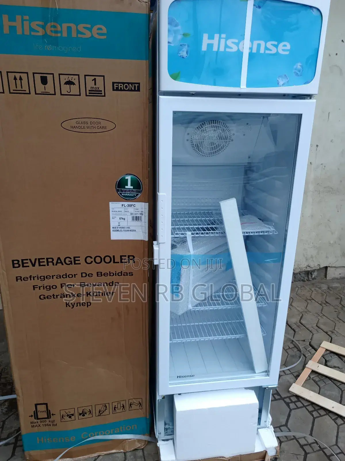 Hisense 222l Upright Showcase Chiller | 30fc-Fl