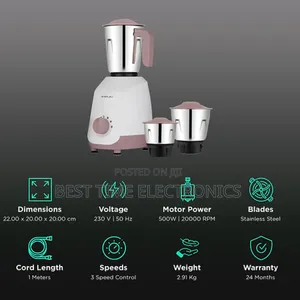 Bajaj Duetto 500w Mixer Grinder (Military Series)