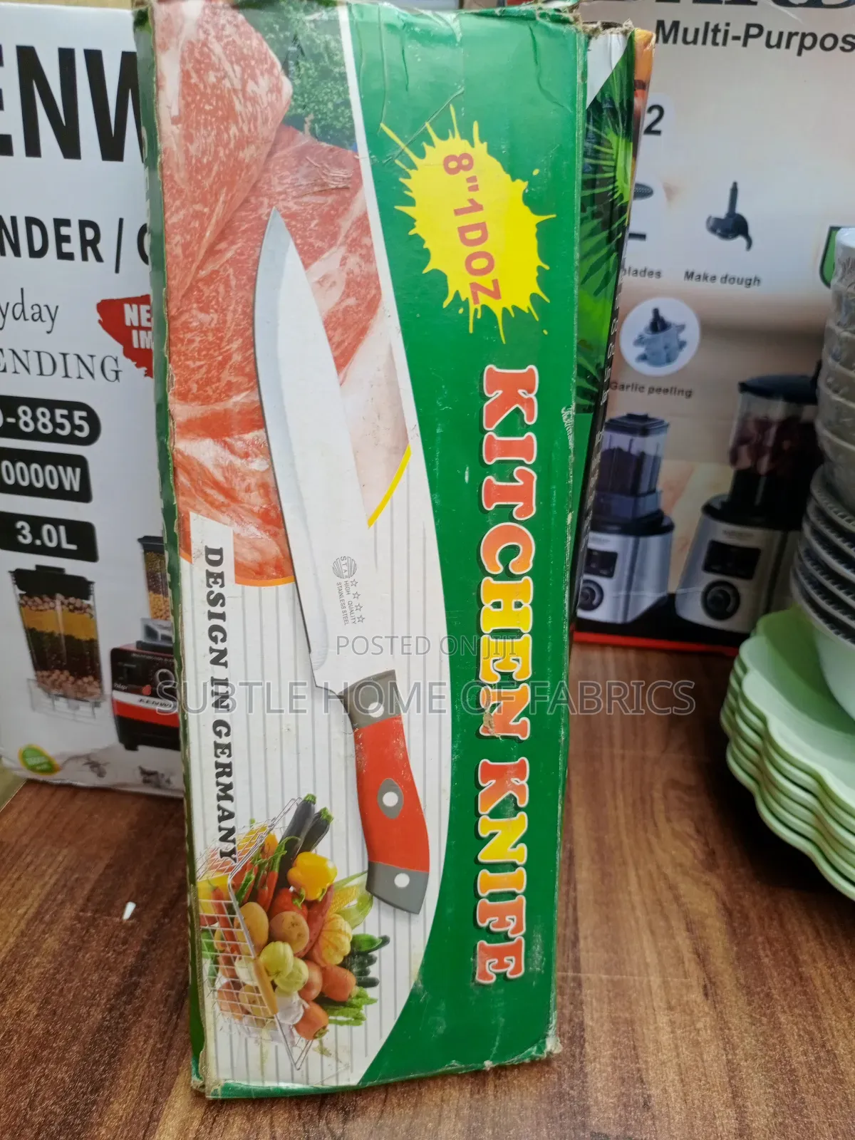12pcs Stainless Kitchen Knife Set – Sharp, Durable Heat-Resistant