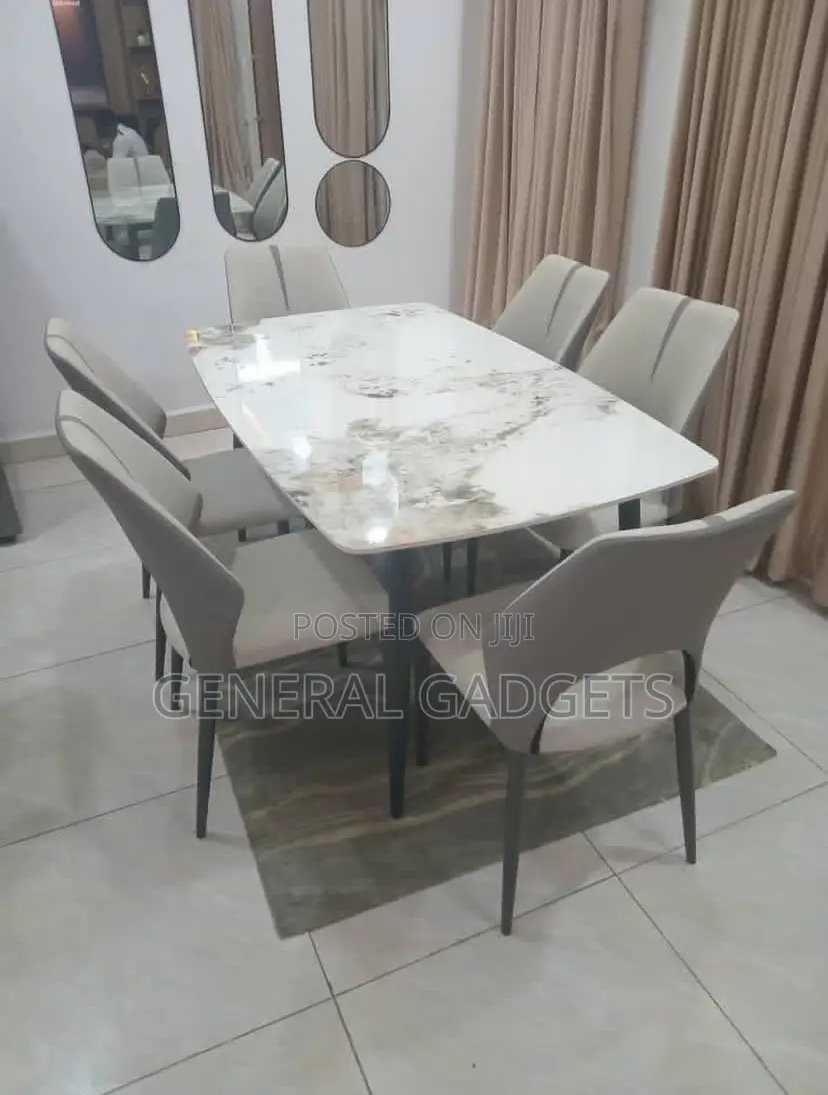 High Quality Marble Dining Set With 6chairs