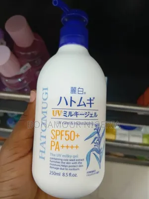 Hatomugi Uv Care Moisturizing Spf50+ Pa+ Milky Gel Sunscreen 250ml