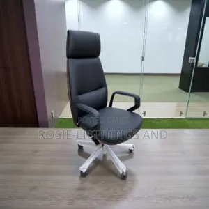 Executive High-Back Leather Office Chair