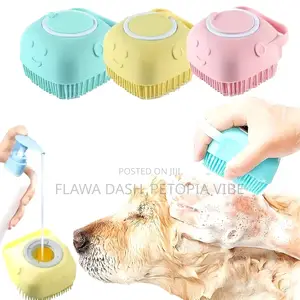 Soft Silicone Massage Bath Brush for Dogs and Cats