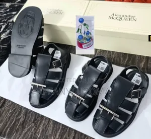 Luxury Mc Queen Leather Sandals