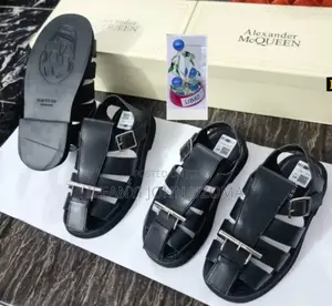 Luxury Mc Queen Leather Sandals
