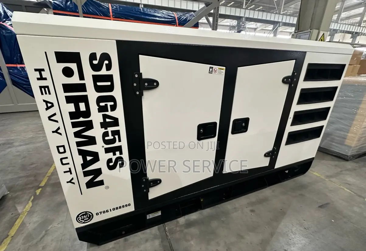 Firman Sdg45fs Soundproof Diesel Engine Generator.