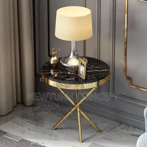Coffee Marble Stool
