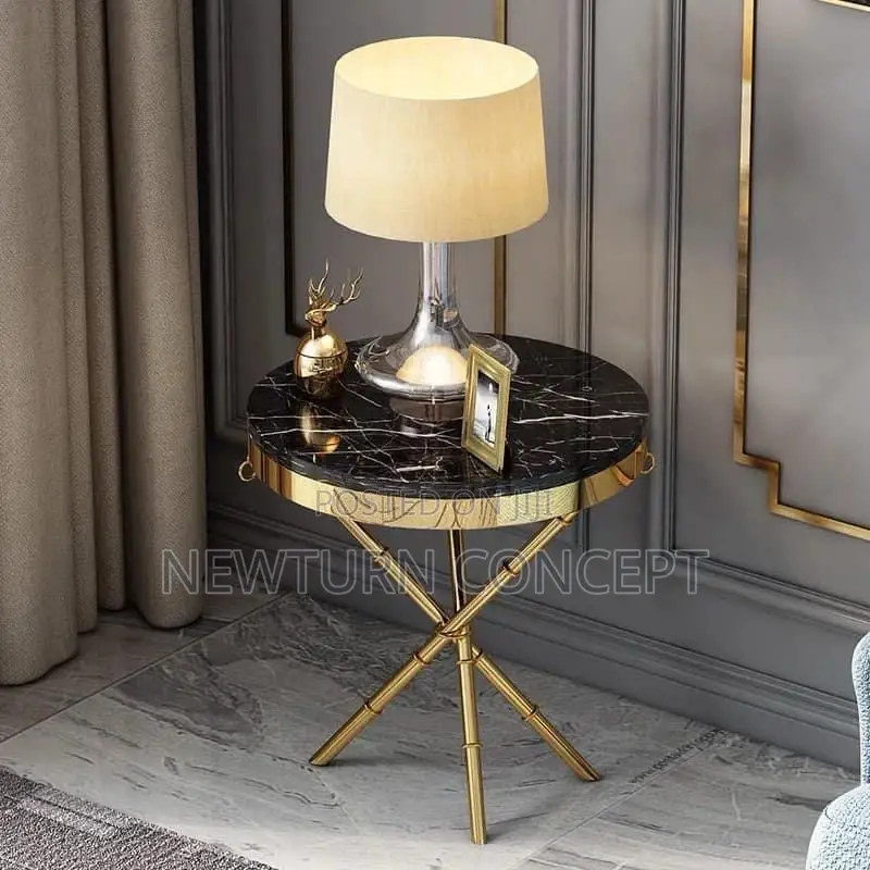 Coffee Marble Stool