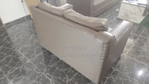 Brown Leather Sofa (Large 2 Seater)