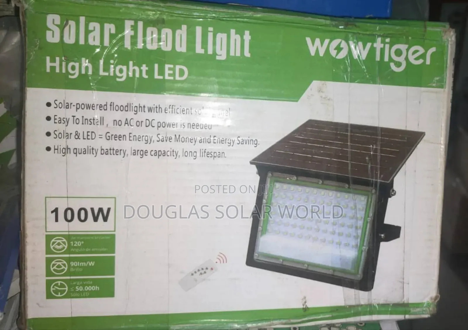 Wow Tiger Solar Flood Light 100w