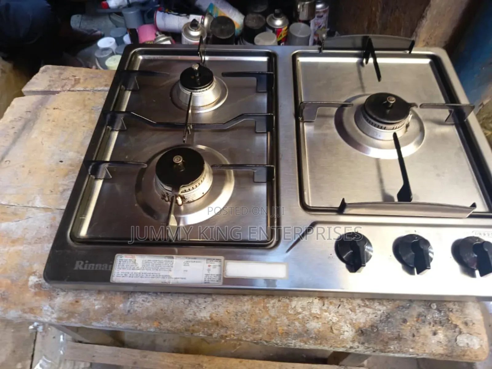 Automatic 3 Burner Table Top Gas Cooker