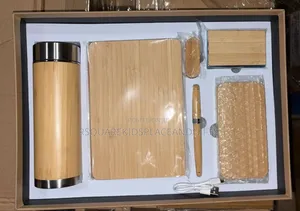 Power Bank Bamboo Cooperate Set