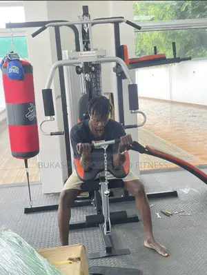 3 Station Gym With Punching Bag
