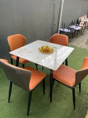 Dining Set/Marble Dining by 4 Chairs
