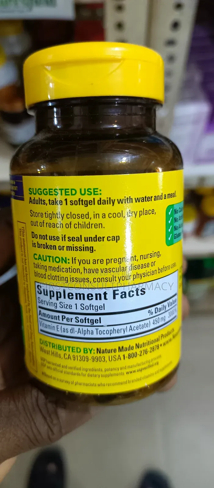 Nature Made Vitamin E 1000iu X 60