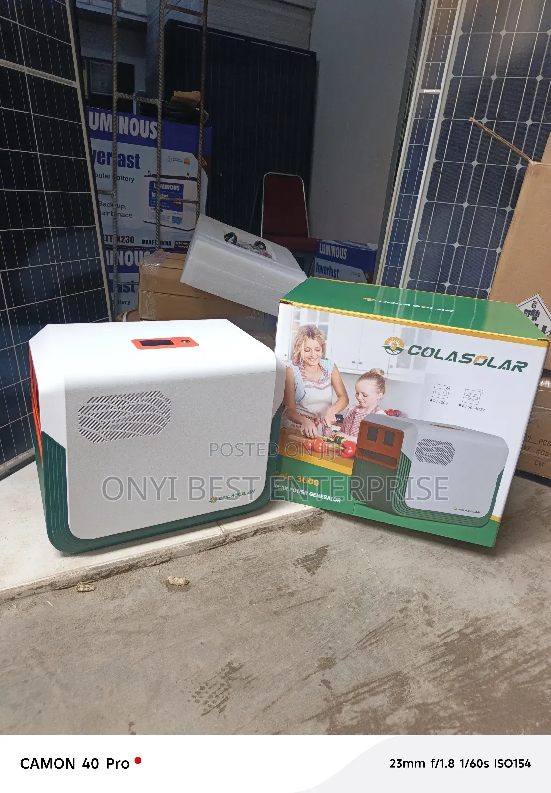 Cola Solar Power Generator 3.6kwh 24v