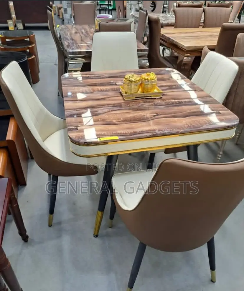 Quality Marble Dining Set With 4 Chairs