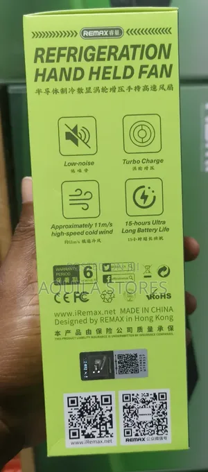 Remax Rs-sf12 Semiconductor Cooling Handheld Fan