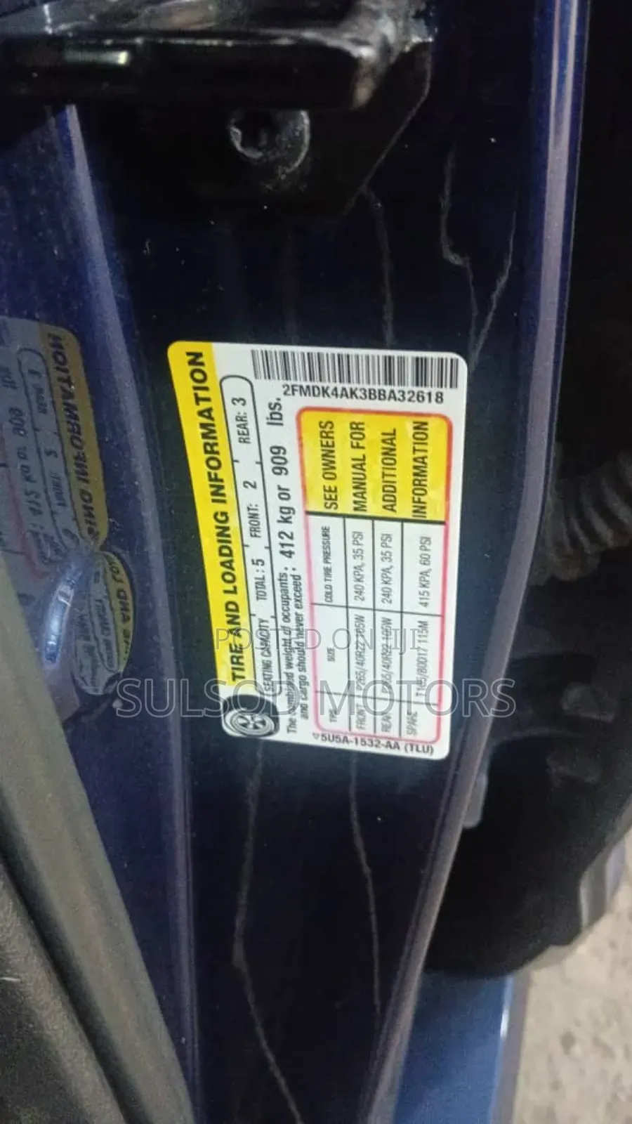 Ford Edge 2011 Blue