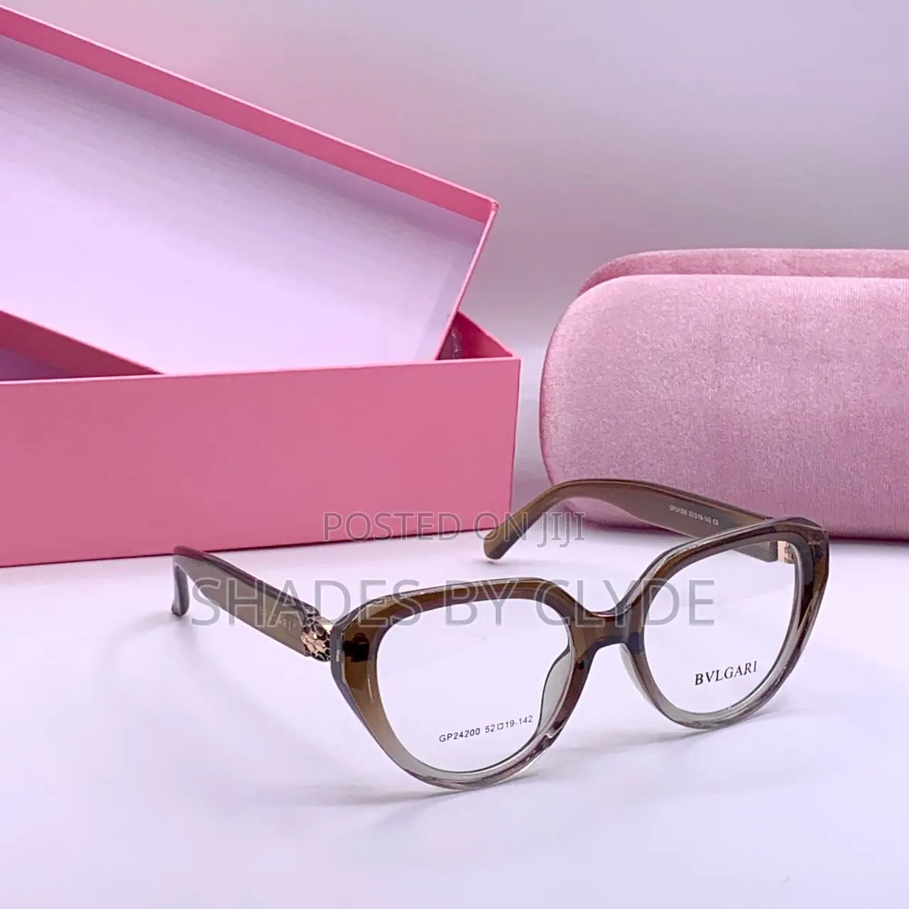 Authentic Bvlgari Eyeglasses -Translucent Frame -Gradient Lenses -New!