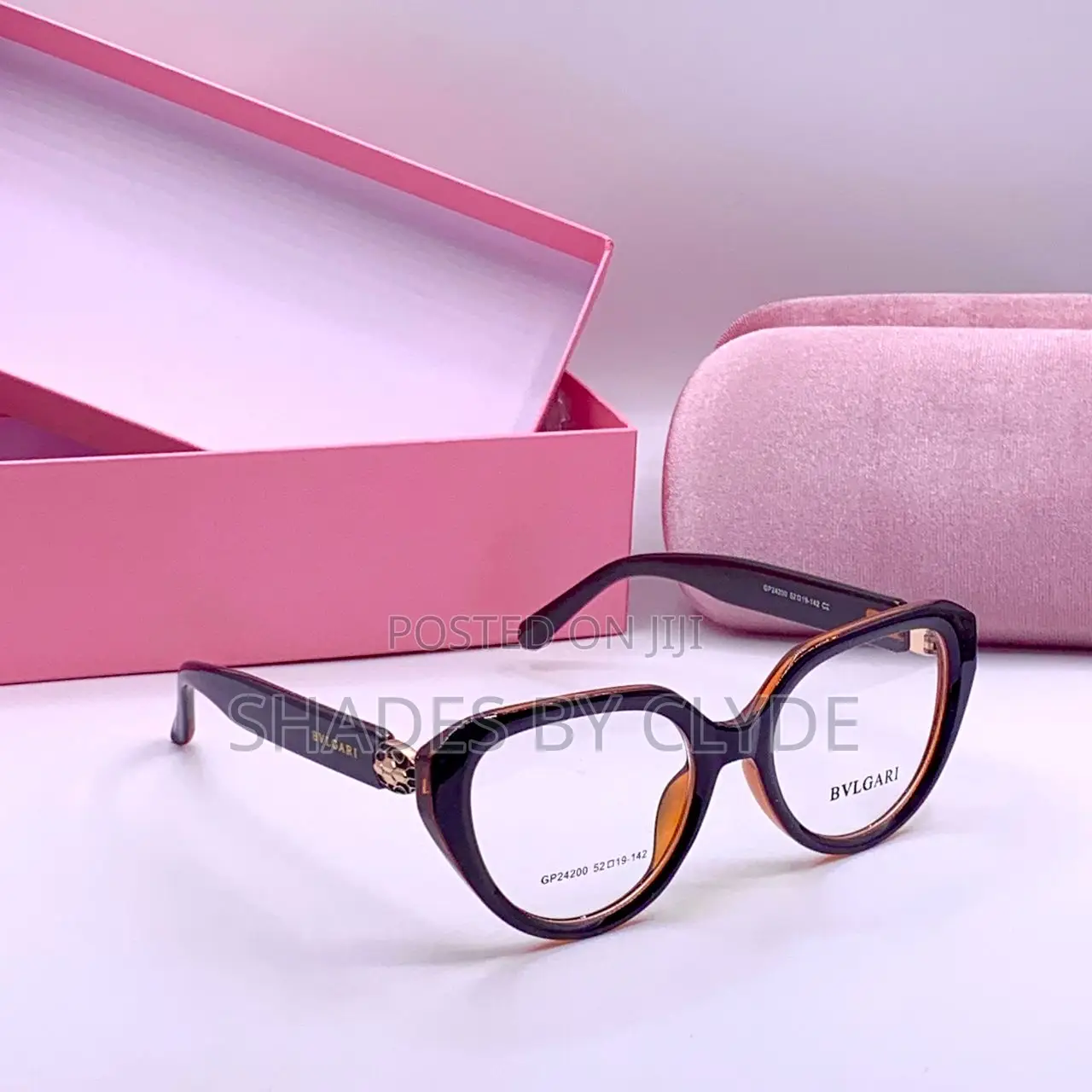 Authentic Bvlgari Eyeglasses -Translucent Frame -Gradient Lenses -New!