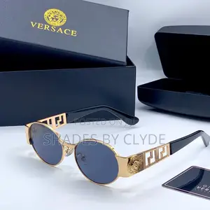 Authentic Versace Sunglasses - Gold Frame, Brown Lenses - New in Box!