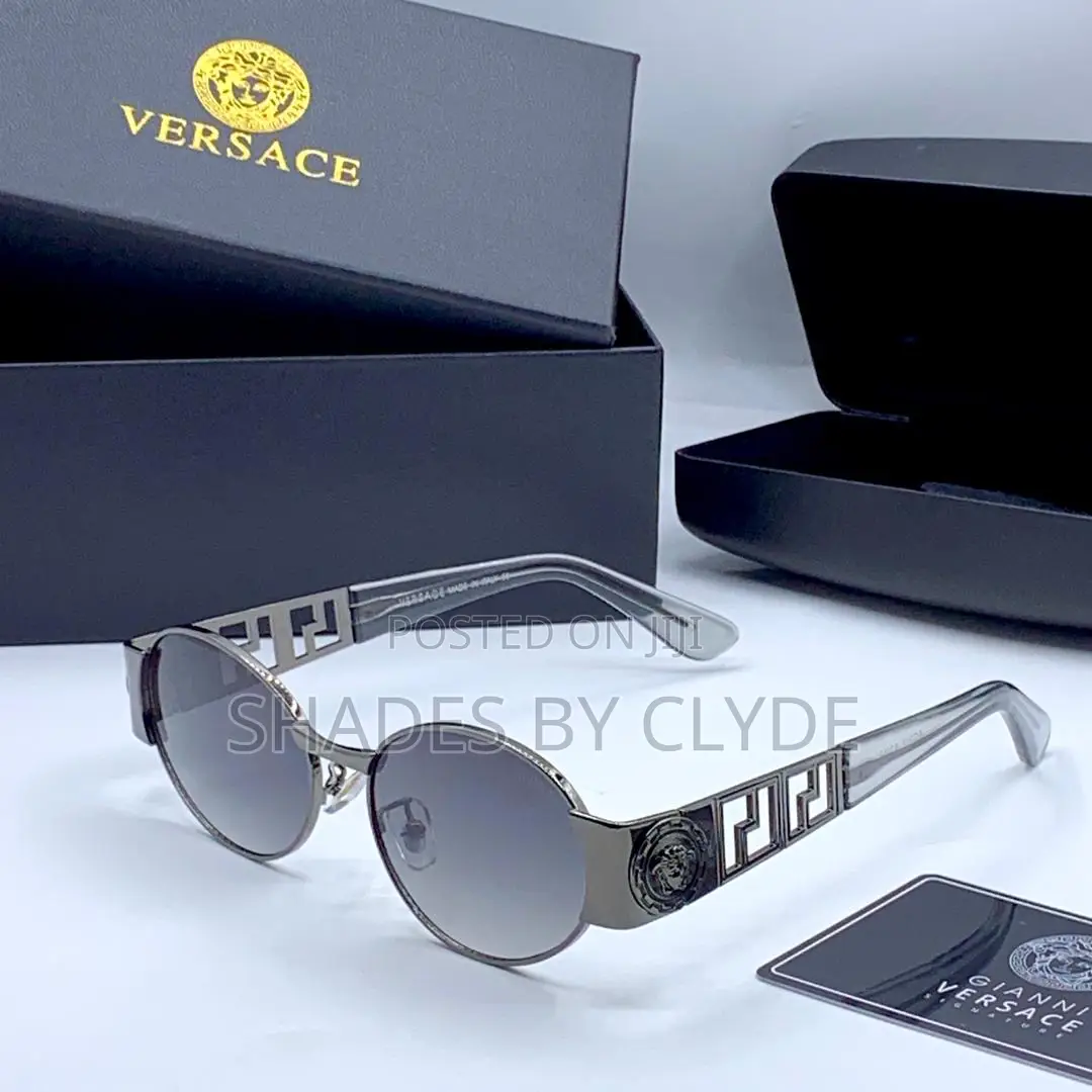 Authentic Versace Sunglasses - Gold Frame, Brown Lenses - New in Box!