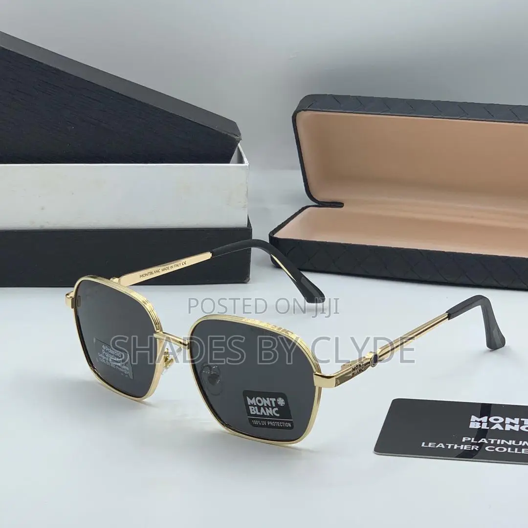 Authentic Montblanc Sunglasses - Gold Brown - New!