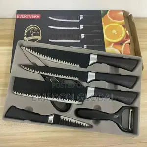 6pcs Wavy Knife Set