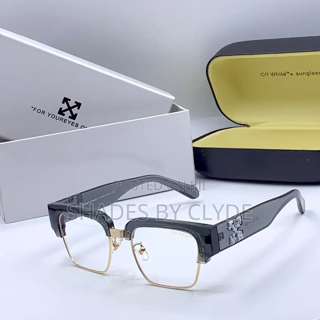 Off-White Sunglasses -Frames With Gold Accents - Brand New, Authentic!