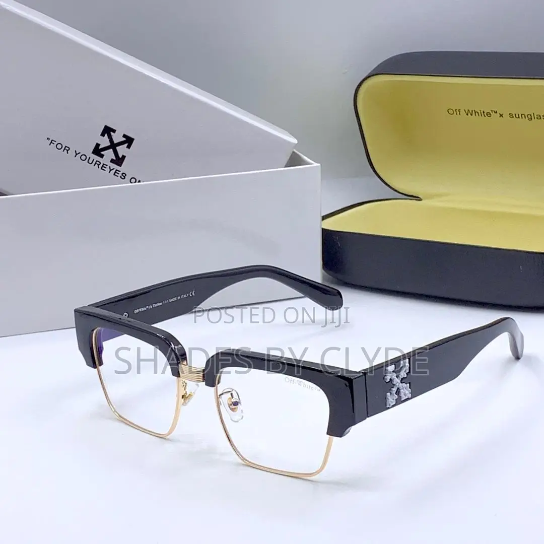 Off-White Sunglasses -Frames With Gold Accents - Brand New, Authentic!