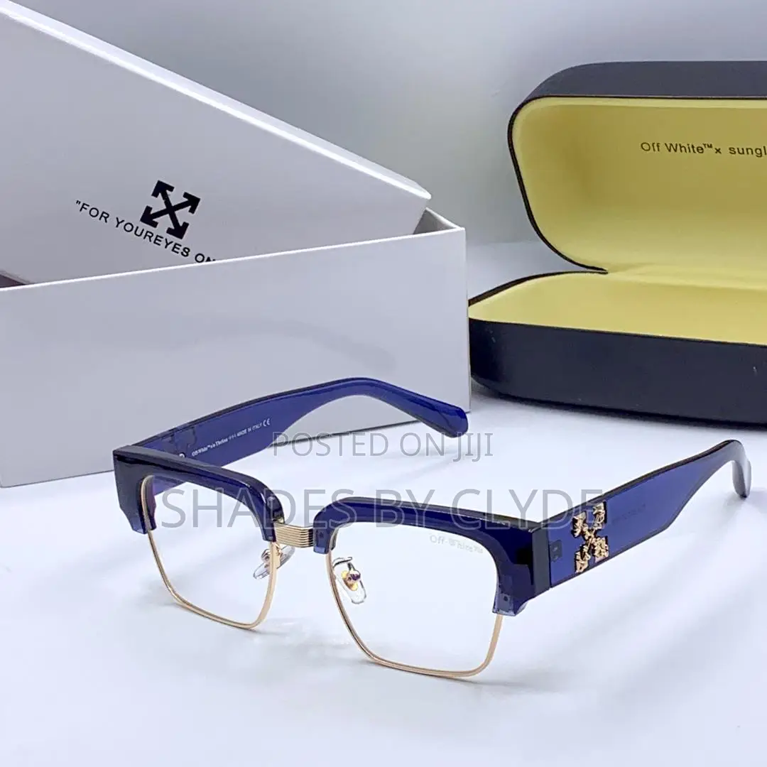 Off-White Sunglasses -Frames With Gold Accents - Brand New, Authentic!