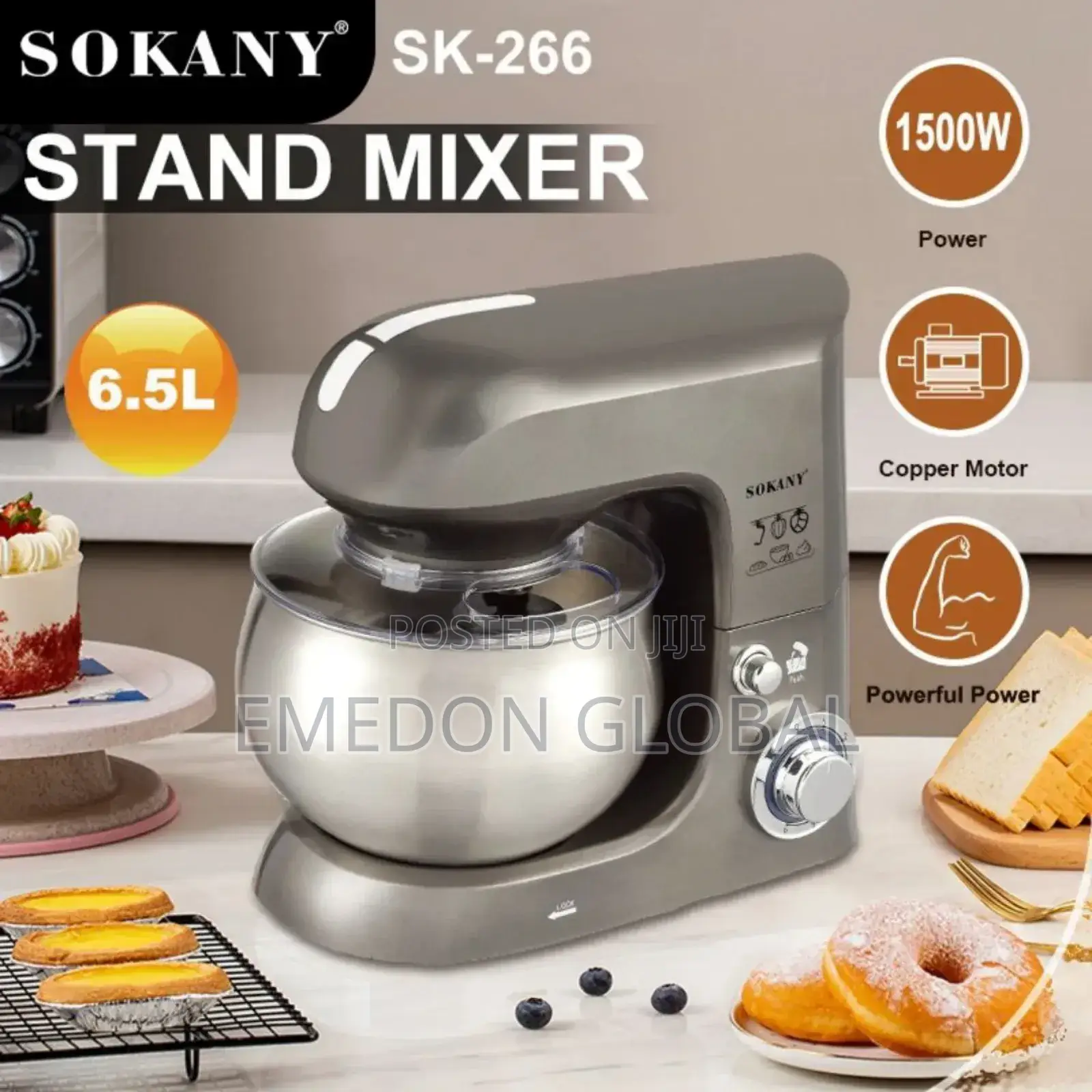 Sokany 6.5l Stand Mixer