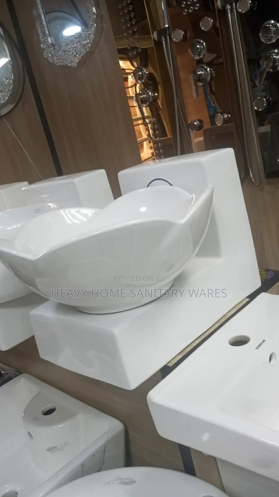 Flower Shape Ceramic Basin