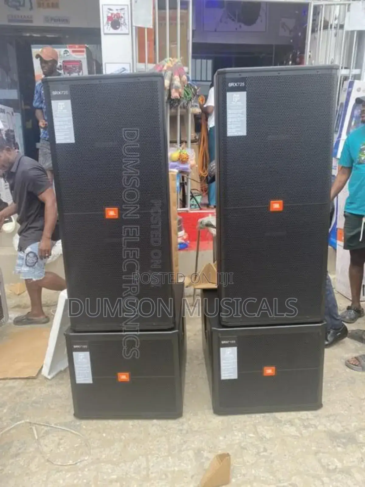 JBL Full Range Speakers Double 15 Inches and JBL Single Sub