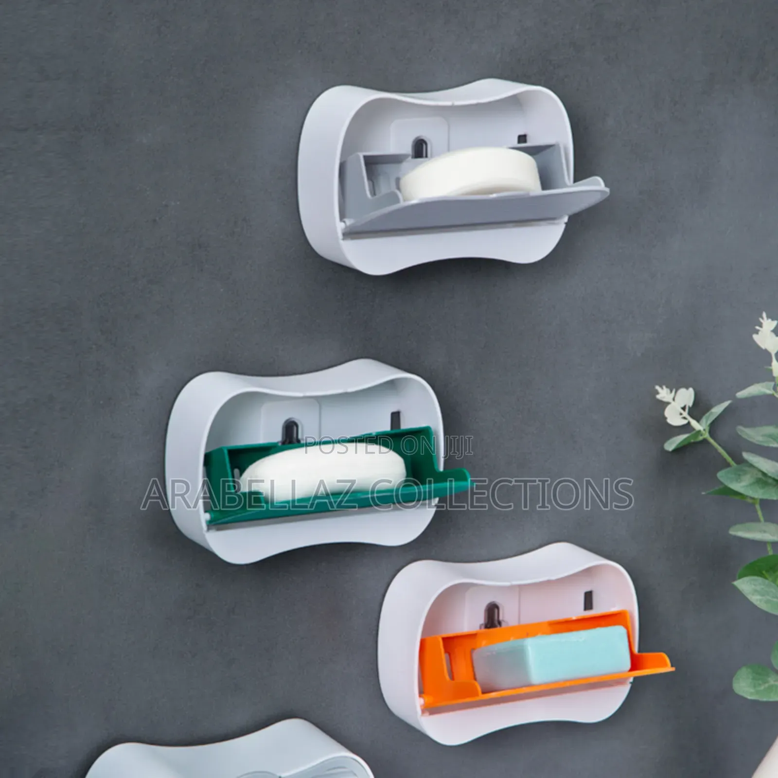 2 PCS Foldable Soap Wall Dish Holder