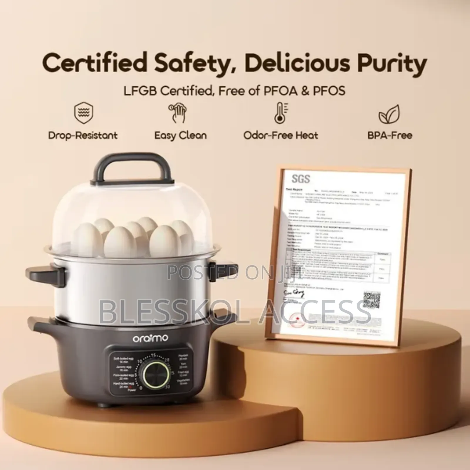 Oraimo Easyegg Double-layer Electric Egg Egg Steamer