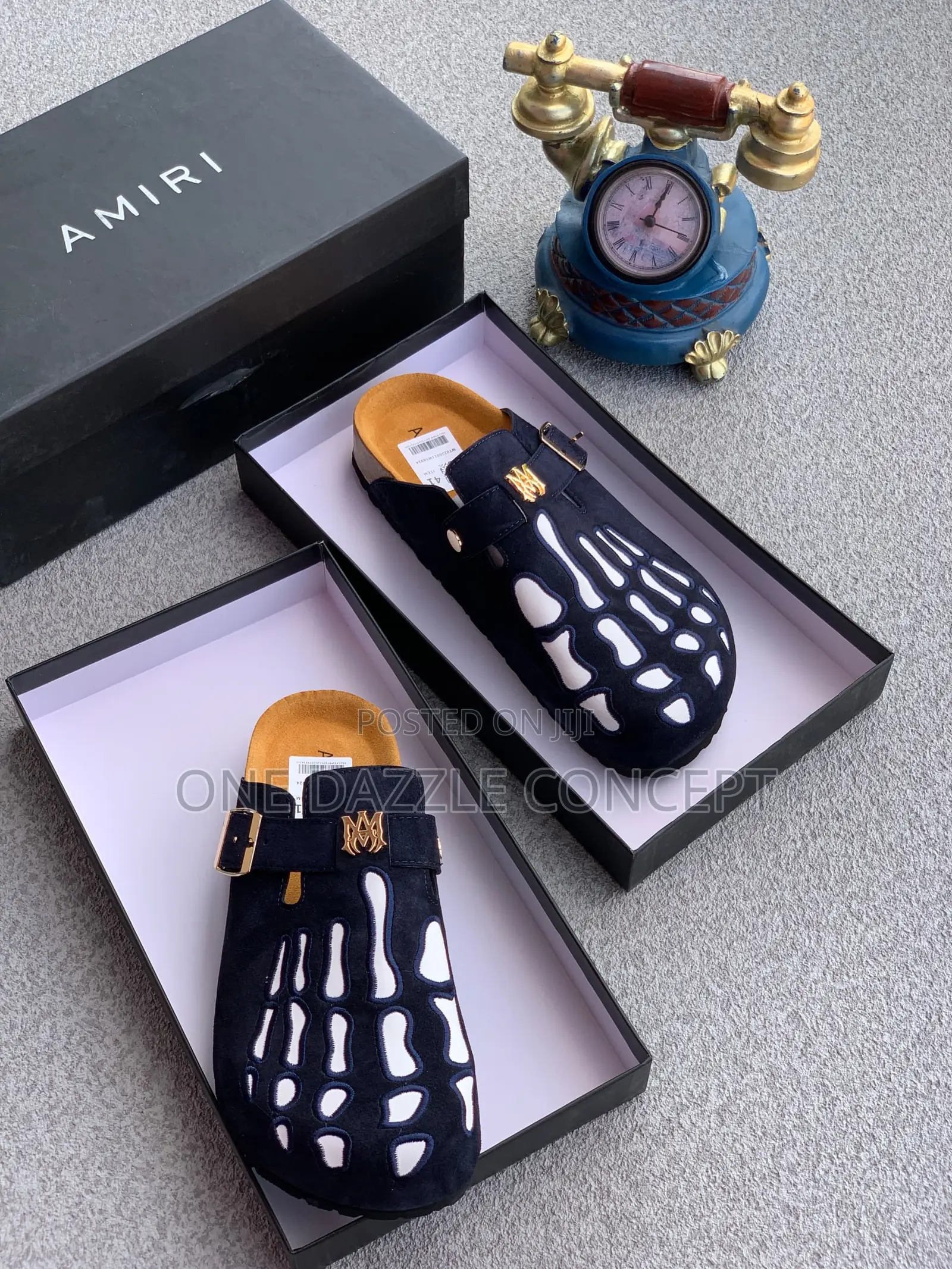 Amiri Suede Mules