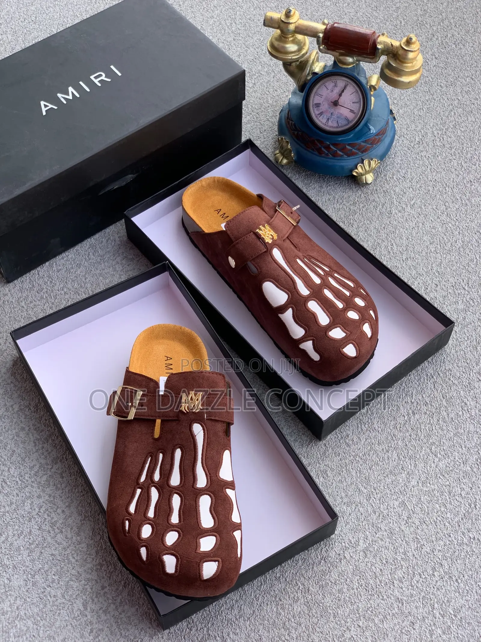 Amiri Suede Mules
