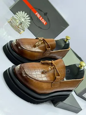 Prada Tie High Sole Shoes
