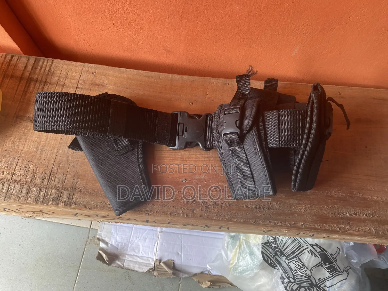 Security Belt With Pouch