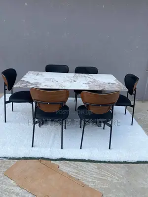 Modern Dining Set With Marble Top