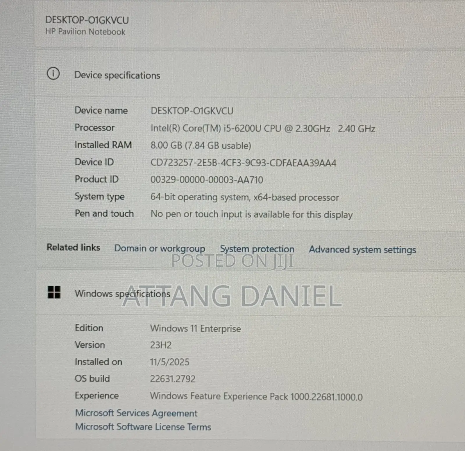 Laptop HP Pavilion 15 8GB Intel Core I5 SSD 256GB