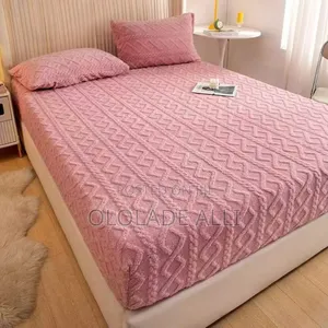 Velvet Fitted Sheet for Twin Double Size Bed
