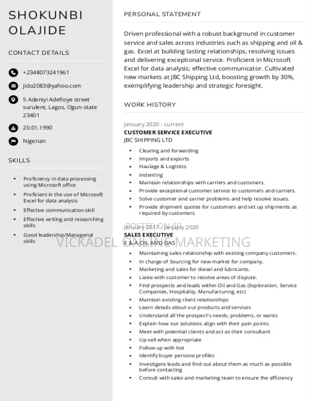 Sales Agent