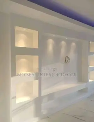 Home Interiors Decor and Design. P.O.P, Wall Screeding, Wall Design