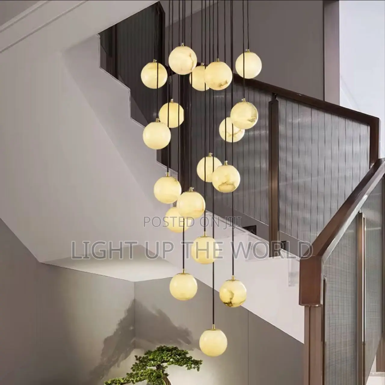 Stair Case Long Drop Light