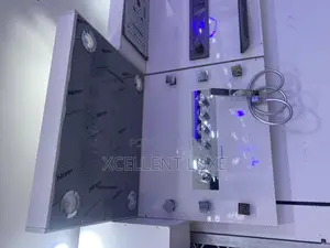 Ceiling Mount Shower With Body Jets Chrome, Copper Engine