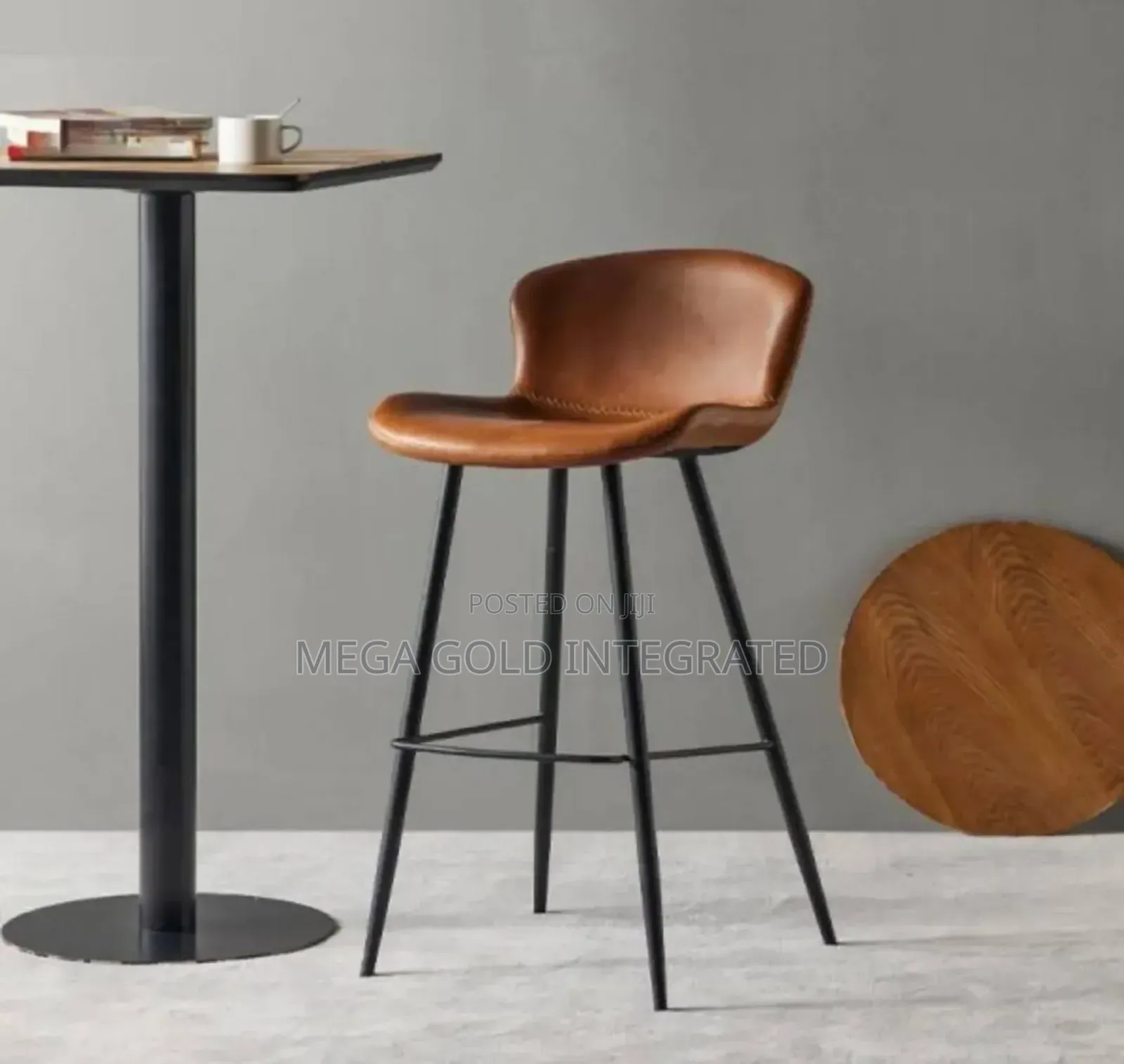 Pure Leather Bar Stool